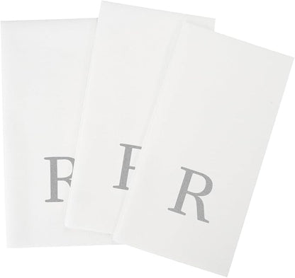Luxenap 15.8 X 7.9 Inch Linen-Feel Guest Towels, 2000 Lettered Hand Towels