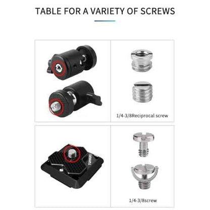 T Handle Flat Head Screwdriver, T Handle Flathead Screw Drivers Assembly Tool for Slotted Screw Used on Quick Release Plate or Camera Tripod Monopod Small Flat Head Screwdriver (Red)