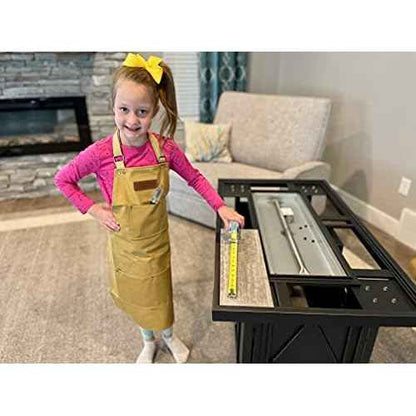 Torxgear Kids Kids Soft Canvas Apron - Shop and Blacksmith Apron for Boys & Girls - Durable Woodworking and Workshop Tool Apron - Adjustable Children's Art Smock for Crafts, Painting & DIY Projects