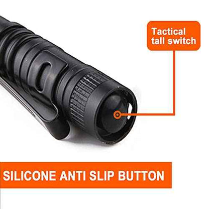 Beieverluck 20 Pack Pen Light Flashlight Mini Small Flashlight with Clip Waterproof LED Pocket Pen Flashlights for Camping, Inspection, Work, and Emergency(Large,Black)