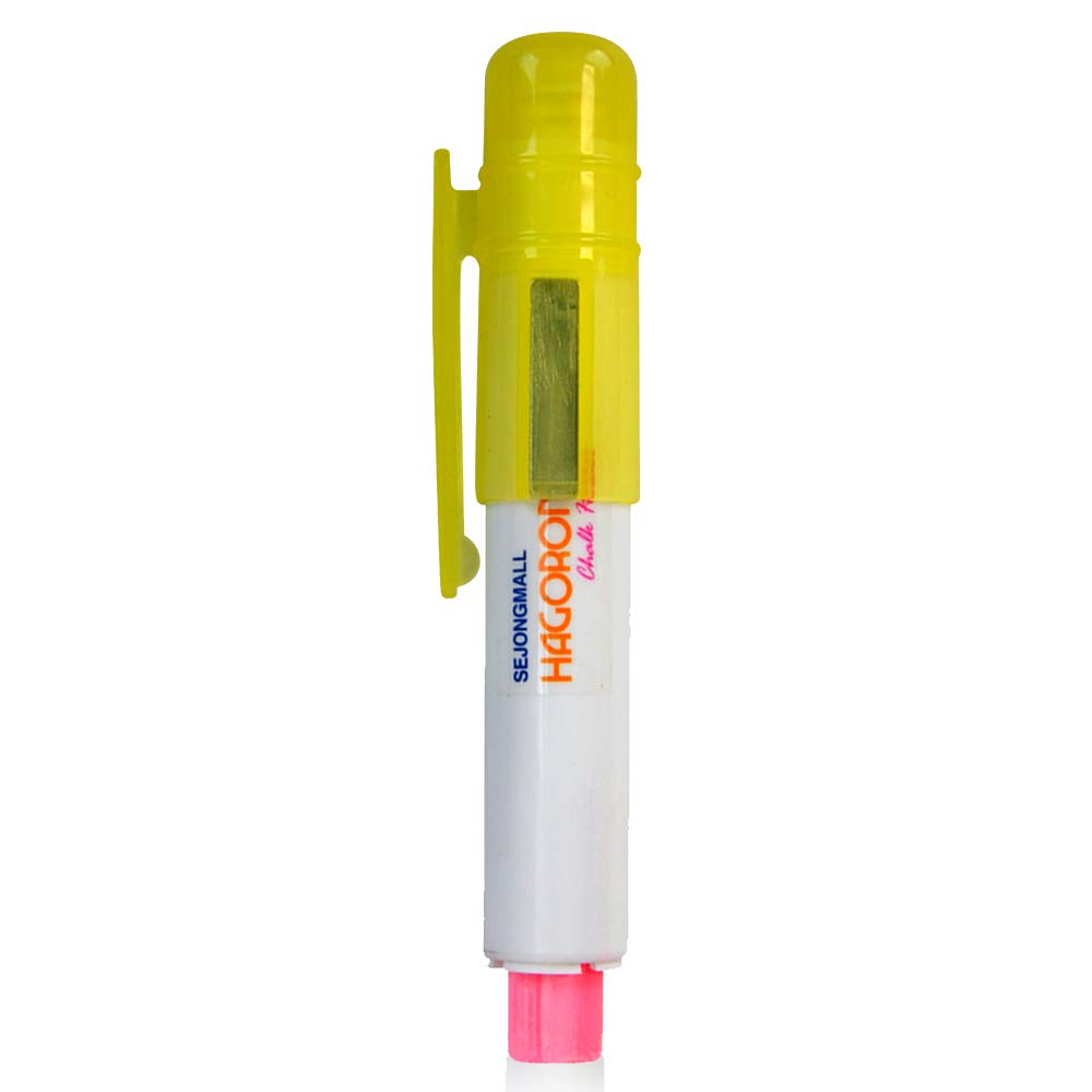 Hagoromo Chalk Holder with Magnet Attached [Yellow Cap and Chalk]