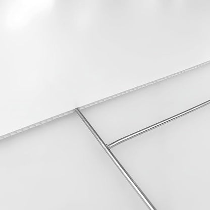 10 Pack H Frame Wire Stakes 16"x7", Metal Yard Sign Stakes for 4mm,5mm and 6mm Corrugated Plastic Yard Signs
