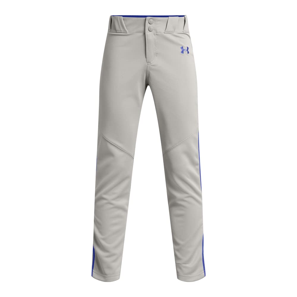Under Armour Boys Utility Baseball Pant Pipe, (081) Baseball Gray/Royal/Royal, X-Large