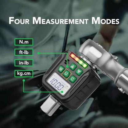 Digital Torque Wrench Adapter Set 1/2" Drive,Electric Wrenches,Snap on Digital Inch Pound Torque Wrench,1/4",3/8" Torque Adapter for Car,Motorcycle & Automotive (12.54-250.8 ft-lb/17-340 Nm)