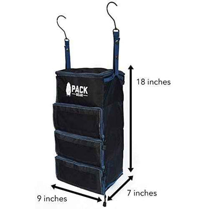 Pack Gear Hanging Carry-On Organizer - Our Standard Hanging Luggage Organizer Fits Any Carry On - Our Packing Cubes For Travel Use Mesh Windows to Make Finding Clothes Easy (Green, S)