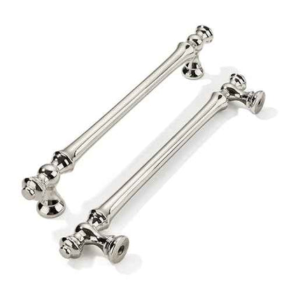 khtumeware 10 Pack 6-1/4 Inch(160mm) Polished Nickel Cabinet Pulls Drawer Pulls Kitchen Cabinet Hardware Zinc Pulls for Dresser Drawers.
