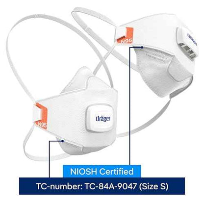 Dr?ger X-plore 1950 V N95 respirator mask with exhalation valve | NIOSH-approved respirator mask