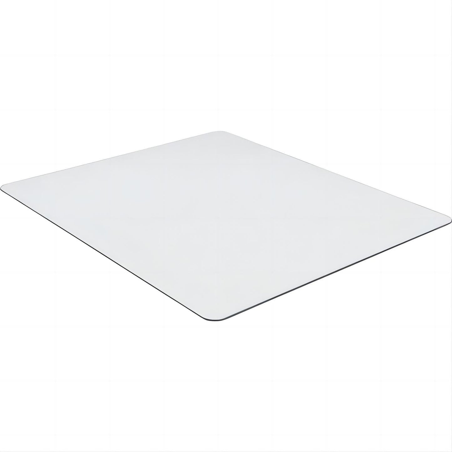 Tcyzest Glass Chair Mat Heavy 1/5" Thick Premium Tempered Glass Duty Hard Glass Chair Mats -for Office Chair on Carpet or Hard Floor with 4 Anti-Slip Pads 48" x 36"