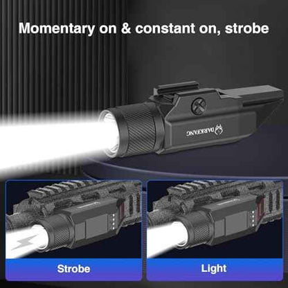 DARKFANG Low Profile 1500 Lumen Shotgun/Rifle Light with Momentary/Strobe Function for 1913 Picatinny Rail