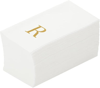 Luxenap 15.8 X 7.9 Inch Linen-Feel Guest Towels, 2000 Lettered Hand Towels