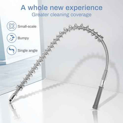 Commercial Sink Sprayer Hose,Commercial Kitchen Sink Faucets Flexible Hose Replacement(44 inch),with 304 Stainless Steel Pre Rinse Spring, Suitable for Use with Commercial Faucets