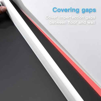 Art3d Wall Baseboard Molding Trim 8-Pack of 56 x 2.6 in., High Impact Polystyrene Skirting Board - Installed with Glue - White