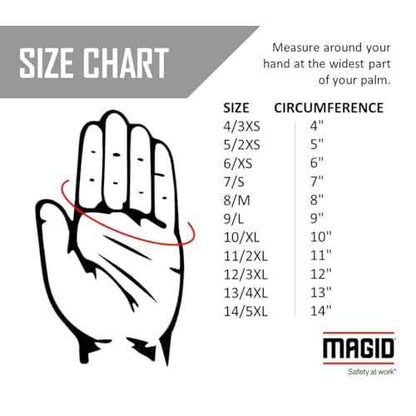 MAGID DuraMaster TB725E Gunn-Cut Leather Palm Glove with Safety Cuff, 12 Pairs
