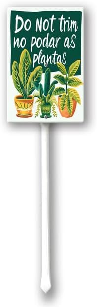 Uptell Do Not Trim No Podar As Plantas Yard Signs with Stakes Aluminum Sign for House/Front Door and Business Outdoor Decoration 8x12 Inch