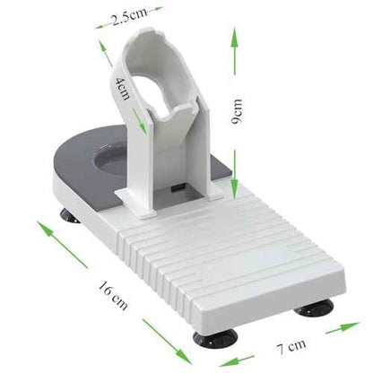 MONVICT Glue Gun Stand for Most Mini Glue Guns, Hot Glue Holder with Non-Stick Silicone Mat, Suction Cups, Helpful Tool for Make Your DIY, Crafts, Home School Project Well Bars Orderly (NOT Full Size)