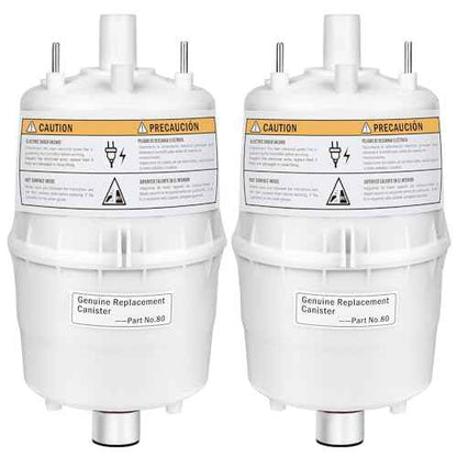 Upgrade 80 Steam Canister for Aprilaire Steam Humidifier Models 800, 801, 865, 866, 80 Replacement Canister OEM Substitute for Aprilaire Canister, 2 Pack
