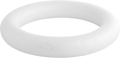 Bright Creations Foam Wreath Form - 10 Inch, White, Set of 4, Round - Wreath Frame for DIY Crafts & Floral Decor