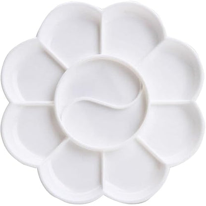 White 1 Pcs 4.7 Inch Paint Tray Palettes Paint Pallet Paint Tray for Kids, Plastic Palette, Paint Pallets for Kids Palettes and Palette Cups