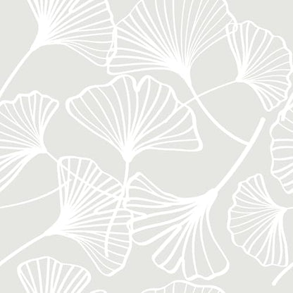 Peel and Stick Wallpaper Boho White and Grey Floral Wallpaper Boho Contact Paper Removable Vinyl Vintage Wall Paper Renter Friendly for Bedroom (17.7"x78.7")