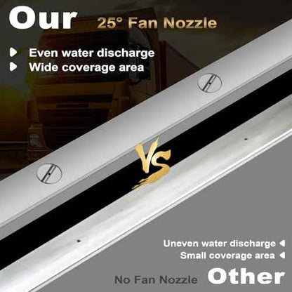 Gekufa 39'' Car Radiator Cleaning Wand, 25¡Æ Fan Nozzle Radiator Genie Water Air Cleaning Wands, High-Pressure Washer Radiator Wand with 1/4'' Quick Coupler (4500PSI)
