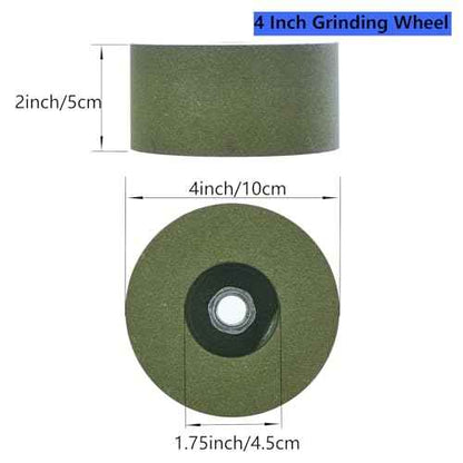 4 Inch Green Silicon Carbide Grinding Stone Wheel,Cup Grinding Wheel for Granite Marble Concrete Masonry with 5/8"-11 Threaded Arbor (120 Grit)