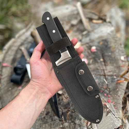 Universal Knife Sheath,Oxford Chef Knife Sheaths for Fixed Blade Knives, Knife Scabbard Cover, Shop Knife Sheath Knives Sleeves Case Edge Guards Blade Protectors for Outdoor (Black, 5.5 x 2 Inch)