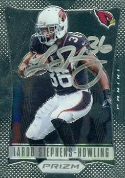 Sports Memorabilia Larod Stephens-Howling Autographed Football Card (Arizona Cardinals) 2012 Panini Prizm No.6