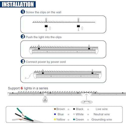 4Pack LED Shop Light 4FT,V Shape Integrated T8 LED Tube Light,6300LM,42W,5000K Super Bright White,High Output Linkable Shop Lights