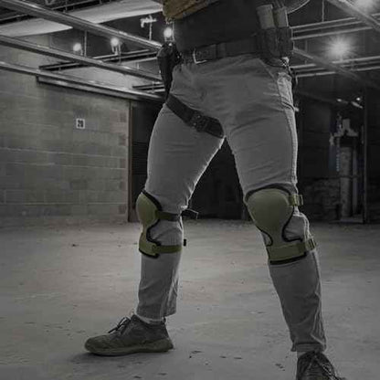GRITR Tactical Knee Pads for Work, Hunting, Construction, Gardening, Paintball w/Foam Padding, Hard Shell & Adjustable Straps - Heavy Duty Professional Knee Protectors for Men & Women