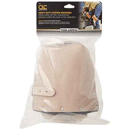 CLC Custom Leathercraft 313 Heavy Duty Leather Kneepads, Double Thick Lining, Tan