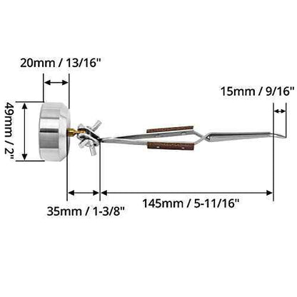 QWORK Third Hand Tweezers, Cross Locking Jewelry Welding/Soldering Tweezers with Base 360¡ÆRotation, Jewelry Making Repair Kit