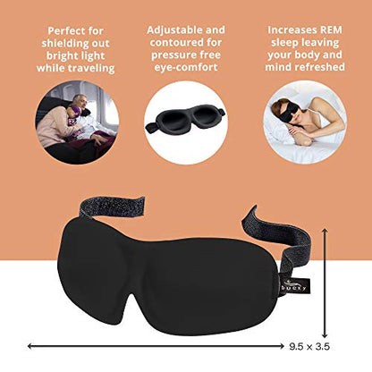 Bucky 40 Blinks No Pressure Printed Eye Mask for Travel & Sleep, Foil, One Size