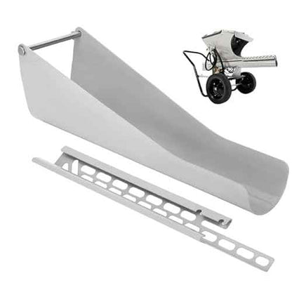 Premium Chute Extension,Compatible with Mud brand Cement Mixers,18Inch Features 15/25/35 Degree Adjustable Angles, Anti-Rust Coated, Ideal for Various Concrete Pouring and Construction Applications