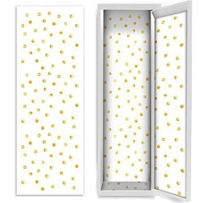 Hsei Deluxe School Locker Magnetic Wallpaper 12" x 36" Decorative Removable Magnetic Locker Covering Accessories for Girl Boy School Office University(Yellow Dots)
