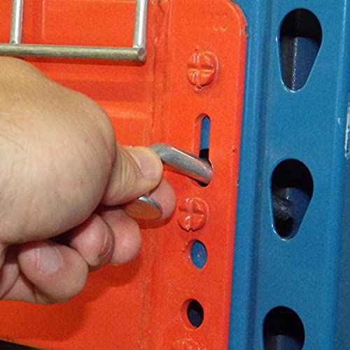 HOIGON 100 PCS M8 Universal Pallet Rack Drop Pin, Round Head Pallet Rack Safety Bolts, Strong Universal Pallet Rack Safety Pin for Warehouse, Home DIY Pallet Racks Shelving Units, 2.56 x 0.31 Inch