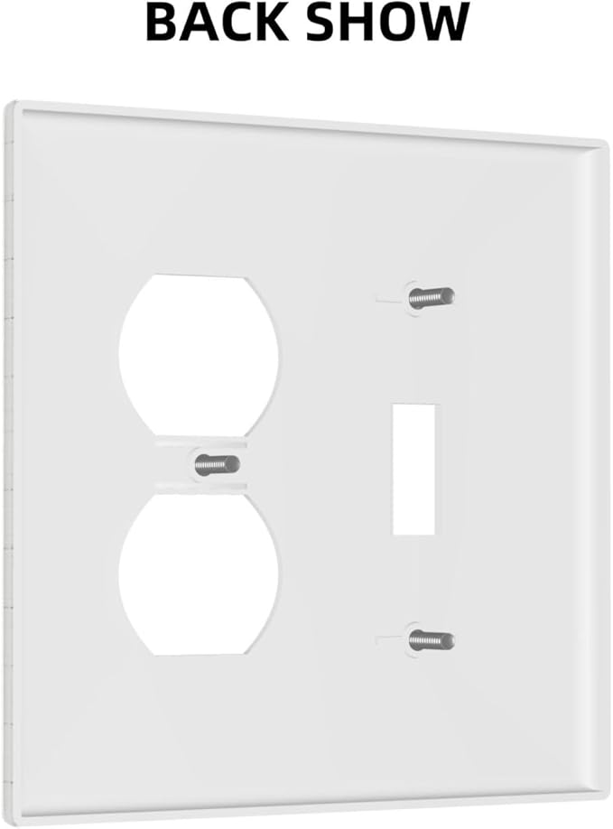 Decorative Light Switch Cover Plate Rustic Farmhouse Wooden Board Botanical Flower 2 Gang Outlet Covers 1 Toggle 1 Duplex Wall Plate Decorate Electrical Switch Plate Covers for Bathroom Home