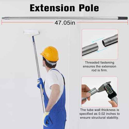 Self-Leveling Cement & Epoxy Floor Tool Kit ? Rake, 9¡± Spike Rollers, 4¡± Paint Roller, Spiked Shoes, Extension Pole, Gloves & Accessories