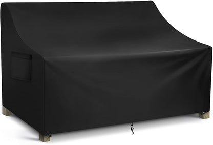 WLEAFJ Patio Sofa Cover Waterproof, 4-Seater Outdoor Sofa Cover, Heavy Duty Outdoor Couch Cover, Large Lawn Patio Furniture Covers with Air Vent, 104’’ W x 40’’ D x 33’’ H