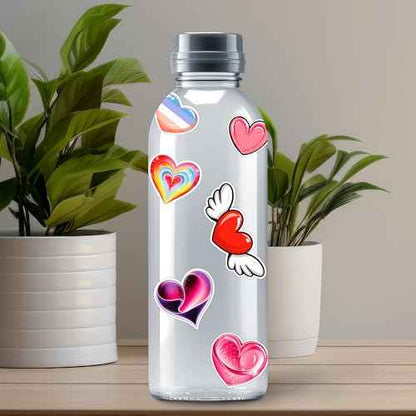 Love Heart Stickers 50 Pieces Vinyl Waterproof Decal for Laptop Water Bottle Phone Car Window Bike Motorcycle Stakeboard Scrapbook Hearts Sticker Gifts