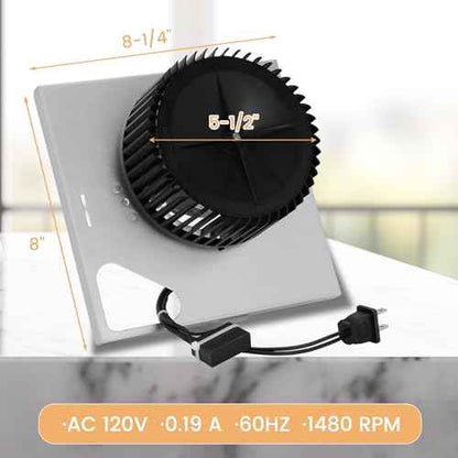 S97015162 Motor, 110 CFM Broan Exhaust Fan Motor Assembly Models 678-G, 2678F-A, 683-C, 770RLTK | Fits 8" x 8-1/4" Bathroom Exhaust Fan Housing