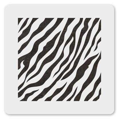 MAGJUCHE Tiger Print Stencil 12 Inches, Reusable Animal Print Stencil for Painting DIY Crafts Decor