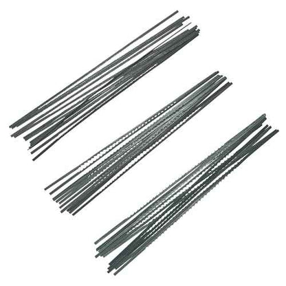 FOXBC Skip Tooth Scroll Saw Blade Plain End Assortment, 36 Pack, Replacement for Olson Saw FR49400