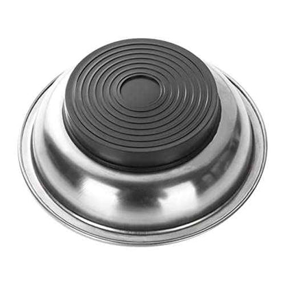 5 Pack 4.3 Inch Magnetic Parts Tray Craftsman Magnetic Tray for Mechanics Magnetic Screw Holder Magnetic Bowl for Screws Bolt Magnetic Tool Tray Stainless Steel Magnet Tray Round Magnetic Dish
