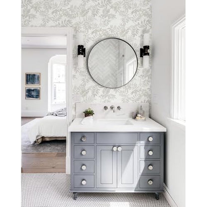 Neutral Leaf Peel and Stick Wallpaper Boho Contact Paper for Cabinets and Drawers Modern Removable Self Adhesive Wallpaper for Bedroom Bathroom Waterproof Contact Paper Beige 78.7inL 17.3inW
