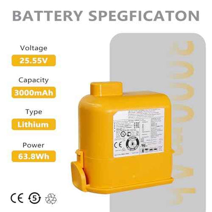 Replacement Battery for LG Cordzero A9: for LG Cord Zero A9 Plus A9K-PRO A927 P9 A9K-CORE A9MAX A9T-Ultra A9KMAX A9MULTI A958 A905M A907GMS A908MVR A929KVM A916 Cordless Stick Vacuum Cleaner Battery