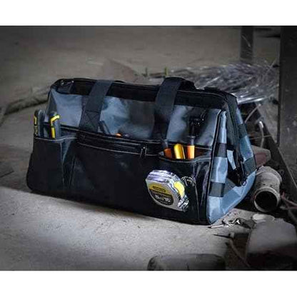 Heavy Duty Tool Bag 15.5-Inch, 16-Pocket Portable Empty Tool Box Organizer Storage, Toolbox Organization, 1680Dwaterproof Oxford cloth .Soft Handle Carrying Toolbag with Large Zipper.