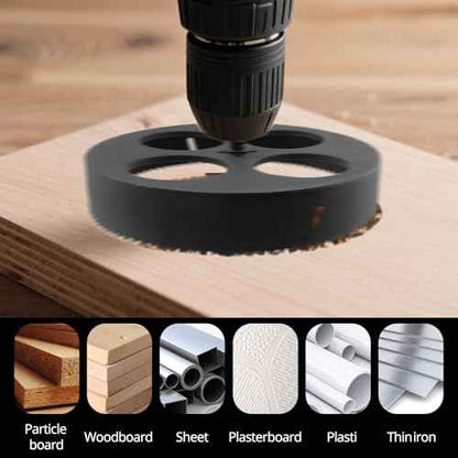 9.5-inch Hole Cutter with Drill Bit and Hex Wrench Drilling Holes Bi-Metal Hole Saw for Wood Plastic Drywall Thin Metal