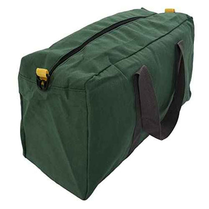 Wide Mouth Hand Tool Bag, Waterproof Heavy Duty Large Capacity Large Zipper Portable Canvas Tool Tote Bag for Woodworking Electrician (20 Inch)
