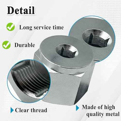 05265 Thread Clean Adapter for Household Outdoor Faucets, Clean Wrench Tool, Silver