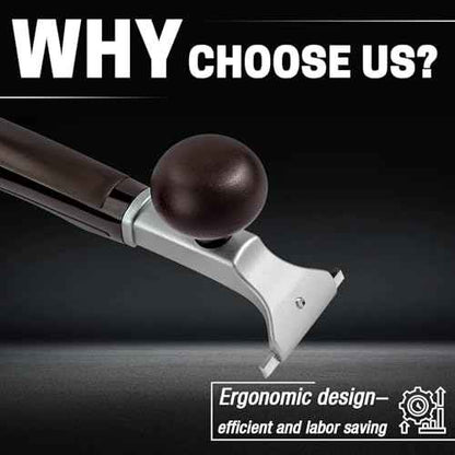 Premium Ergonomic Carbide Scraper, Carbide Scraper Tool for Wood, Removing Scratch, Varnish, Glass, Paint,Glue, Putty, Resin, Dry Glaze, Stains, Multi-Purpose Scraper, Decal Sticker Remover, Brown